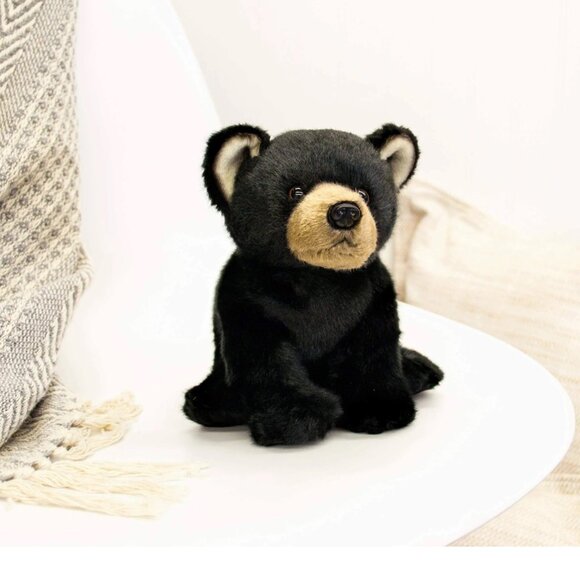 Demdaco Nat And Jules Teddy Bear Plush Black Brown Stuffed Animal - Picture 1 of 5